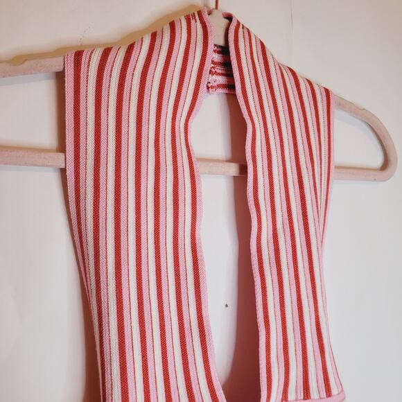 New Cider womens pink and red striped tie back halter top size XXL - Picture 6 of 9